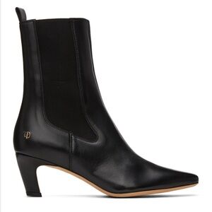 ANINE BING Nolan Boots | Luxury Designer Black Leather Ankle Boots | Size 9 39